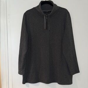 Susan Graver Brand New Gray Long Sleeve Pullover Size XL